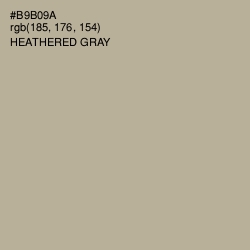 #B9B09A - Heathered Gray Color Image